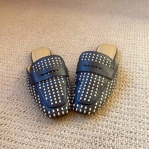 Ann Taylor Navy Mules